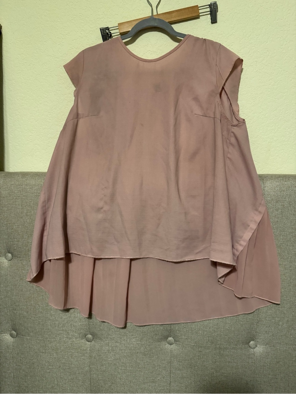 SHEIN Layered Mauve Sleeveless Blouse